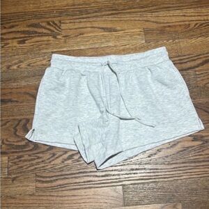 New Women's Fleece Lined Soft Gray Shorts